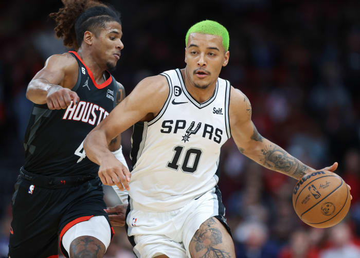 During his first season, Jeremy Sochan played close to the Spurs' franchise average.